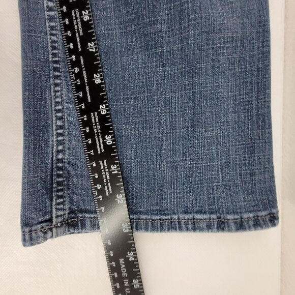 Riders by Lee Jeans Women's 18W Long Blue 5 Pocket Mid Rise Boot Cut Stretch - Picture 11 of 15